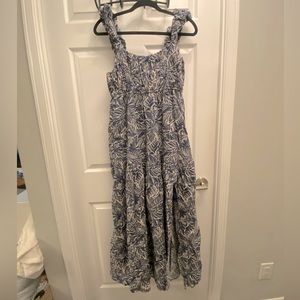 NWT- Abercrombie Linen-blend Maxi Dress